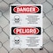 Signmission Pesticide Storage Hazardous Bilingual Danger Sign, Plastic, 7in W x 10in L, 2PK OS-2PACK-DS-P-710-VS-1526 - alternate 5